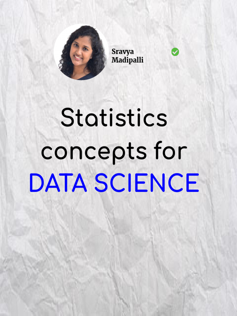 Statistics Concepts for Data Science | PDF | Statistics | Student's T Test
