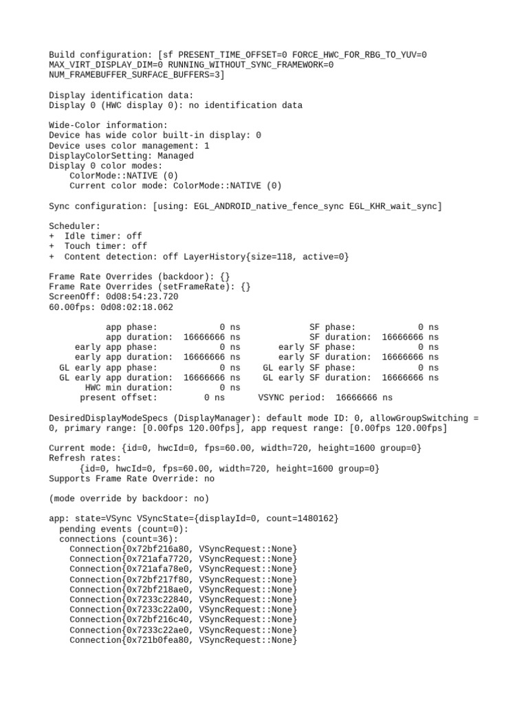 Display Configuration and Performance Data | PDF | Cache (Computing ...