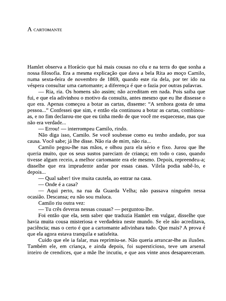 A Cartomante - Machado de Assis | PDF