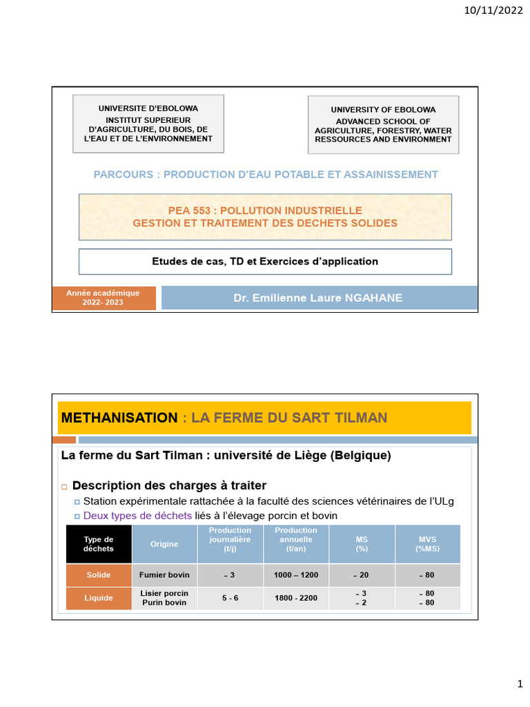 Méthanisation et gestion des déchets agricoles | PDF | Compost ...
