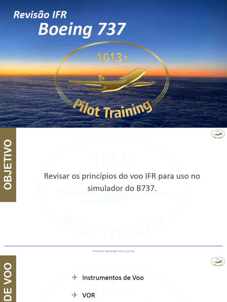 Revisão IFR No B737 Apresentação | PDF | Voo | Regras de voo por ...