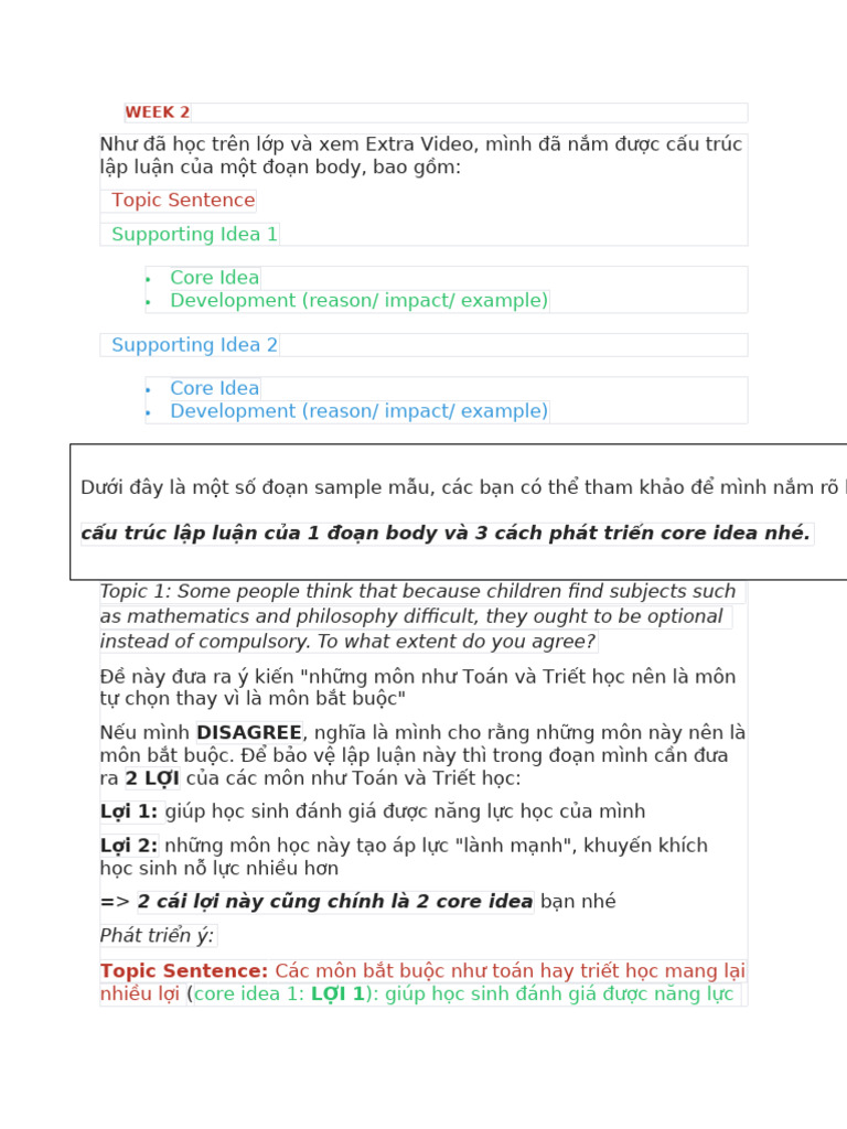 BUD Writing Homework Week 2 | PDF