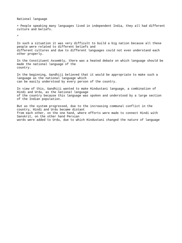 National Language Debate | PDF | Language Arts & Discipline | Foreign ...