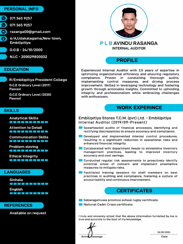 Rasanga CV | PDF