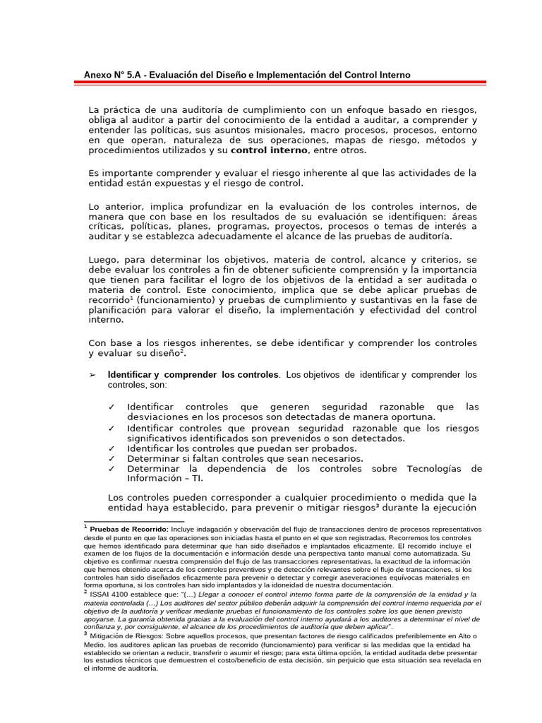 Evaluación de Controles Internos | PDF | Auditoría | Contralor