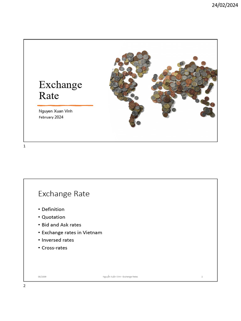 4-Exchange Rate | PDF | Exchange Rate | Financial Markets