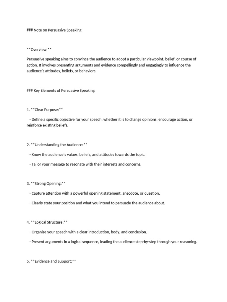 Mastering Persuasive Speaking Skills | PDF | Public Speaking | Credibility