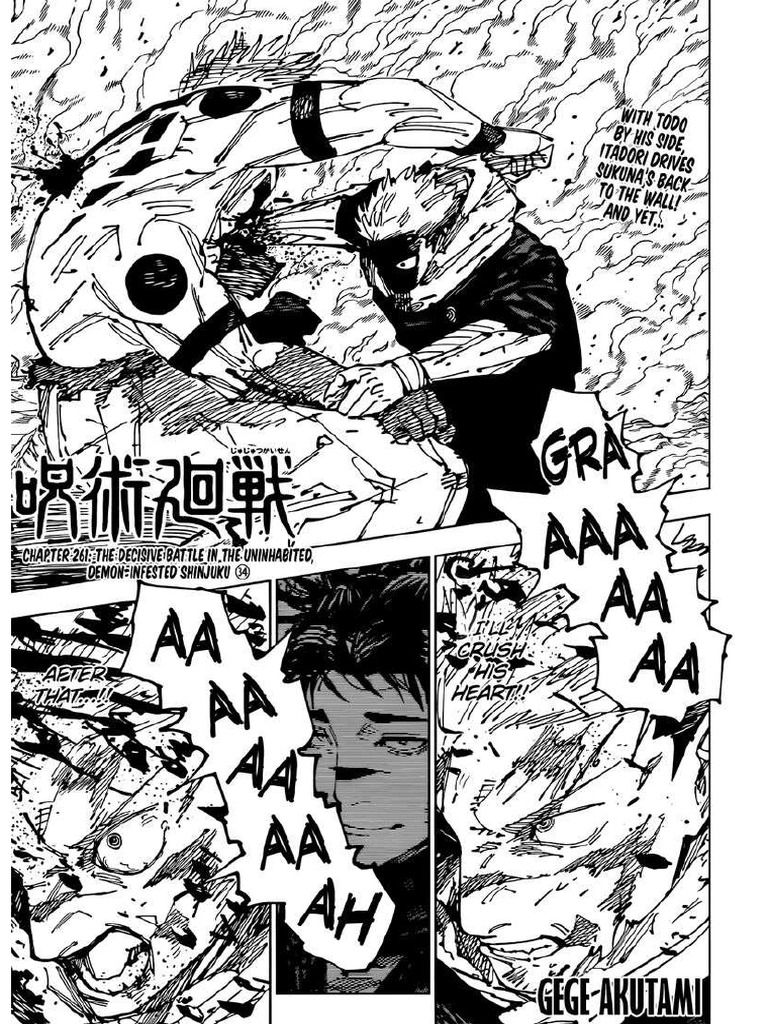 Jujutsuu Kaisen - Chapter 261 | PDF