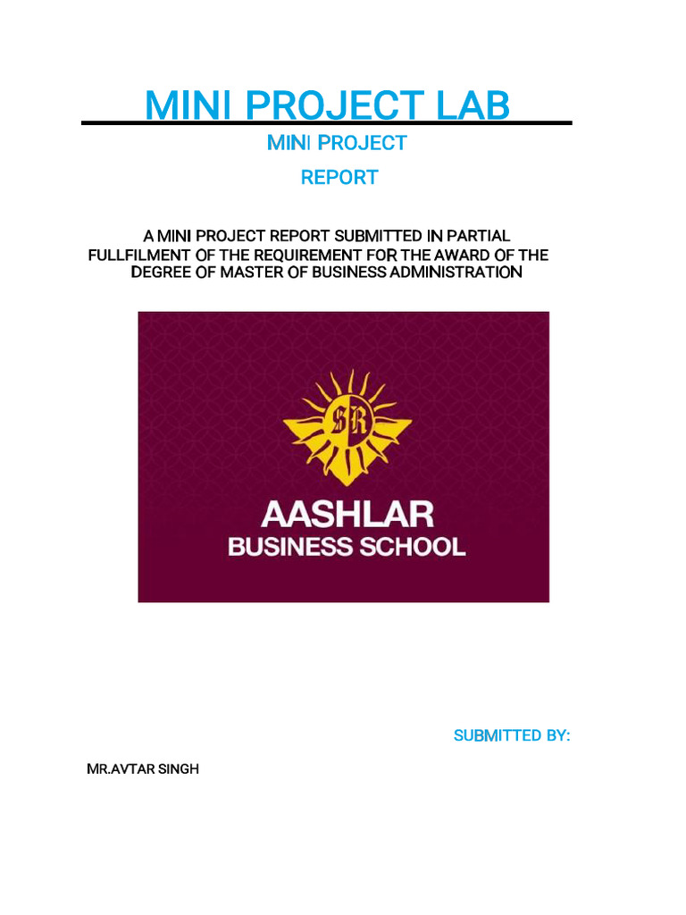 MINI PROJECT LAB Final PDF | PDF | Pie Chart | Chart