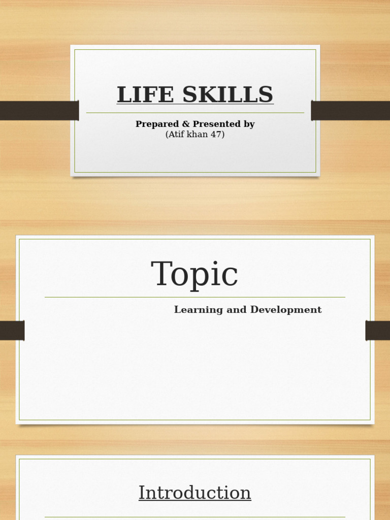 Life Skills Pdf Learning Behavioural Sciences