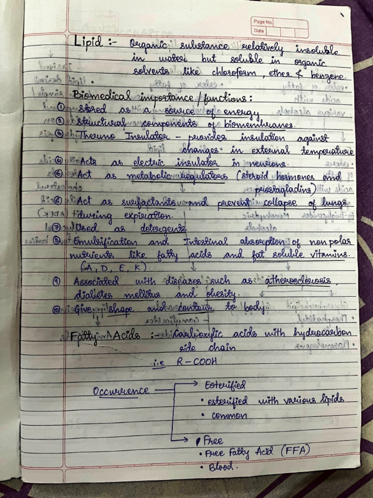 Biochemistry Imp Notes Part 1 | PDF