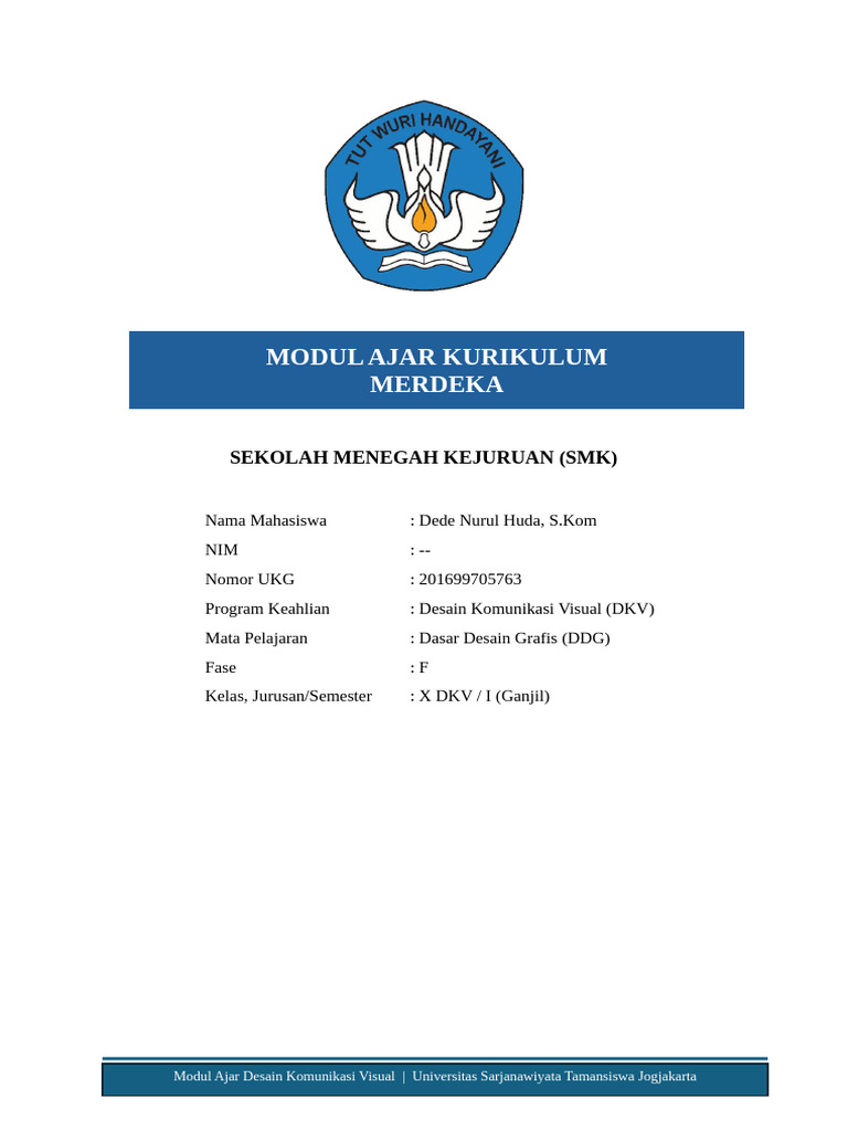Modul Ajar Desain Komunikasi Visual | PDF