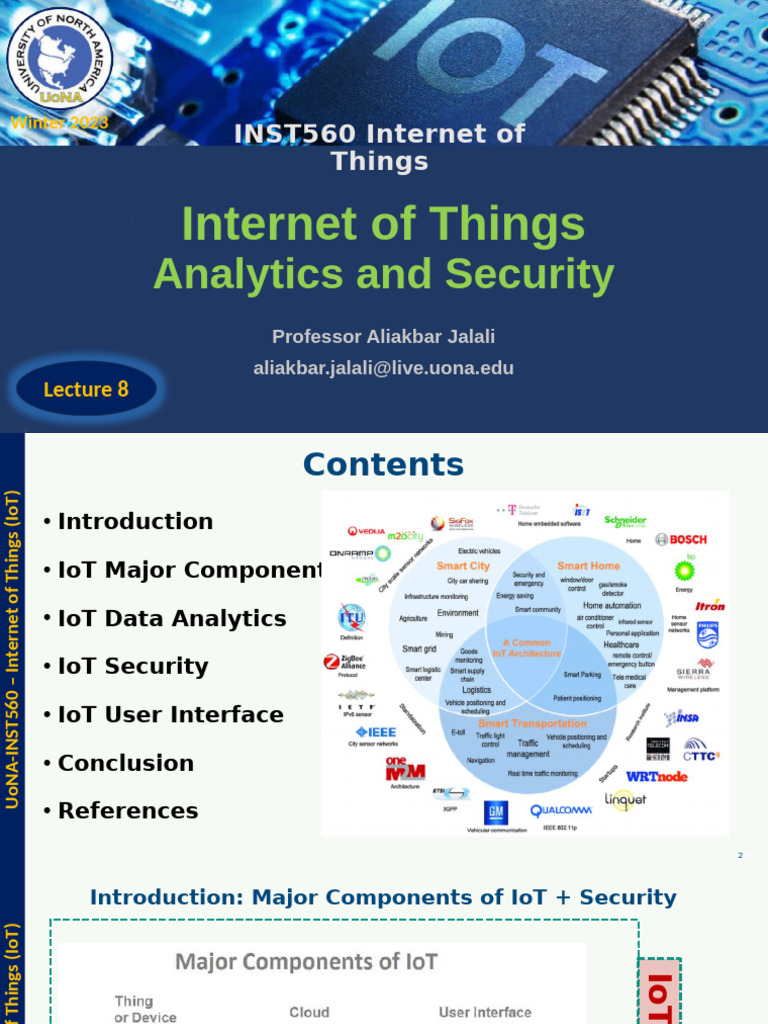 Lecture 8 - IoT Analytics and Security | PDF | Internet Of Things ...