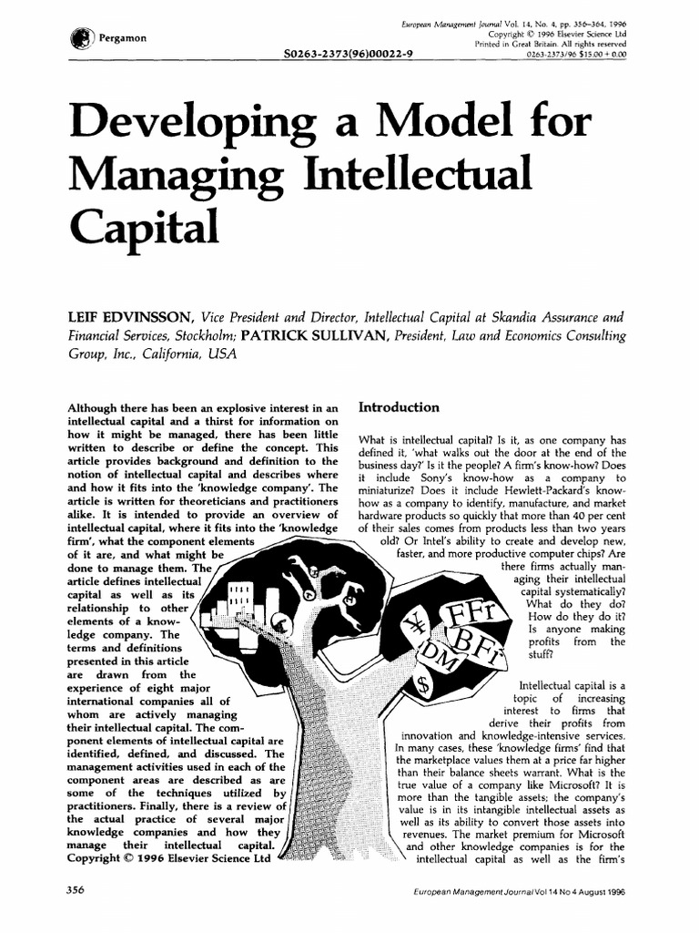 Managing Intellectual Capital in Firms | PDF | Capital (Economics ...