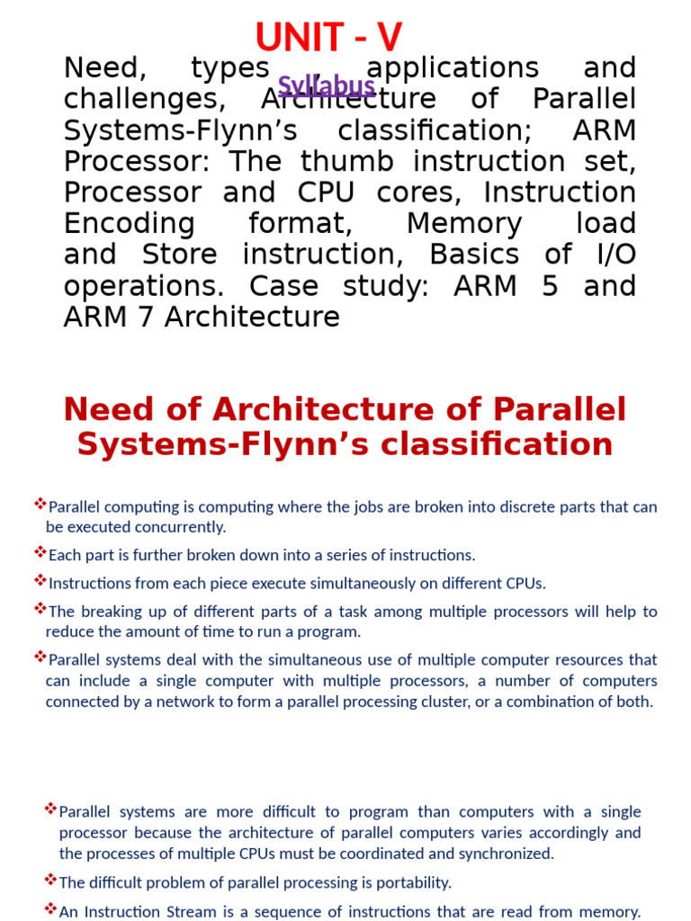 COA_U5_ppt_full | PDF | Parallel Computing | Input/Output