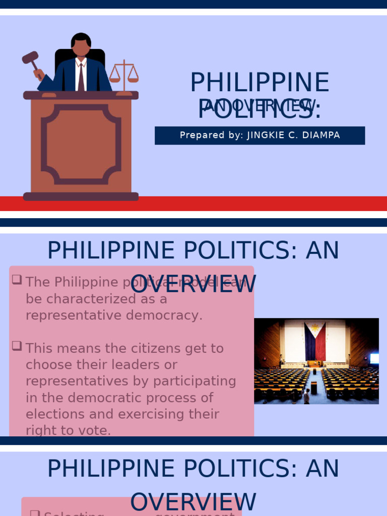 Overview of Philippine Politics | PDF | Separation Of Powers | Judiciaries