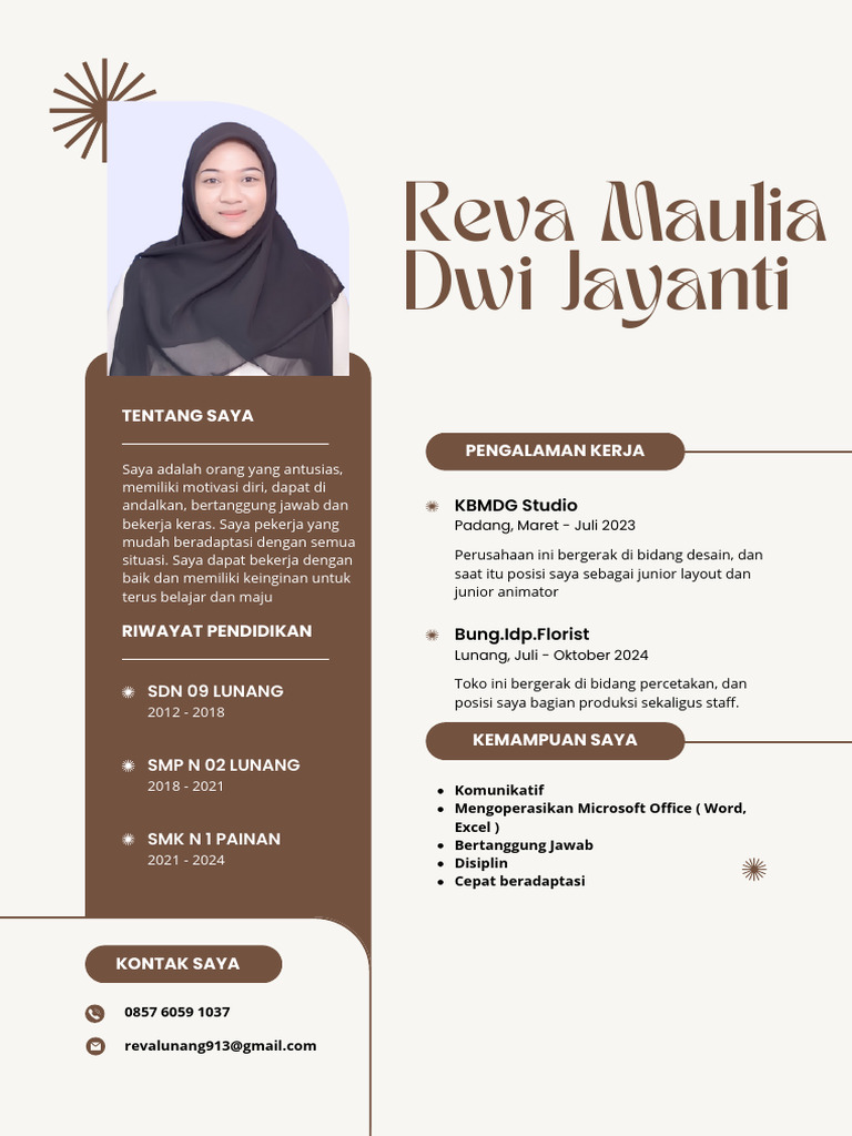CV Reva-3 | PDF | Karier & Perkembangan
