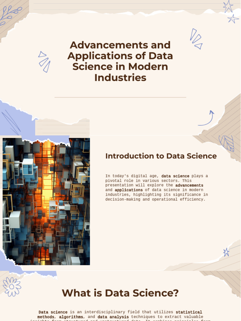 Data Science Advancements in Industries | PDF | Data Science | Analytics