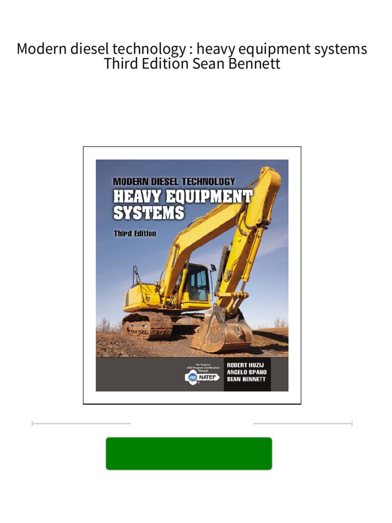 Download full Modern diesel technology heavy equipment systems Third Edition Sean