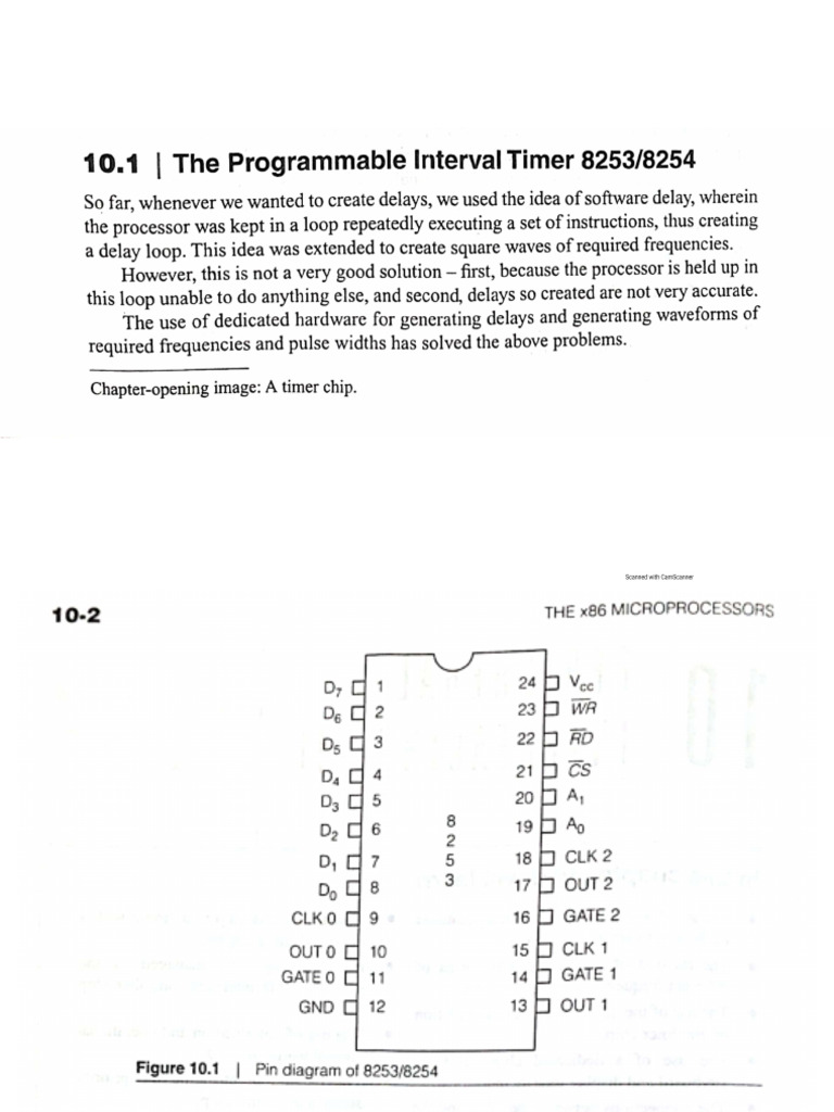 8253 Programmable Interval Timer | PDF