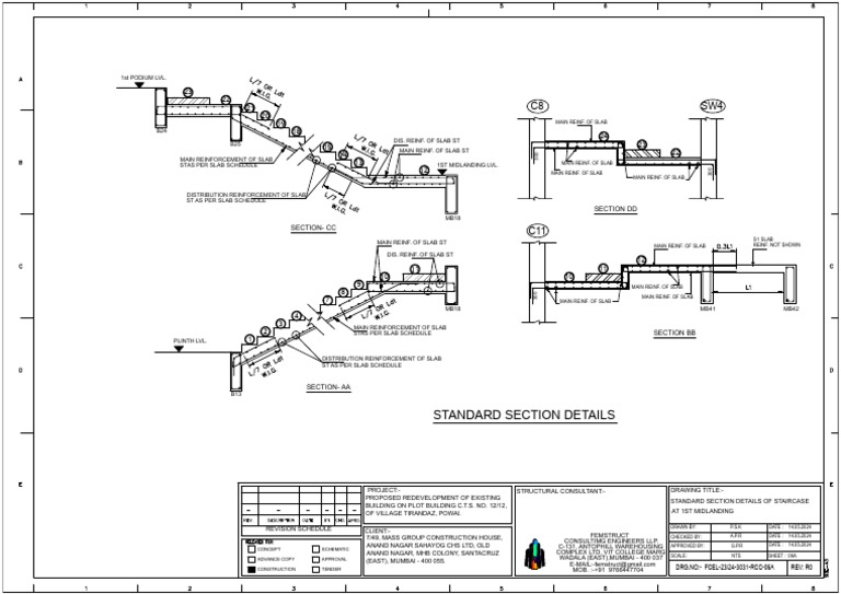 01 To 06 Foundation, U.g.tank Column SCH & Confin - PL Beam-Model | PDF