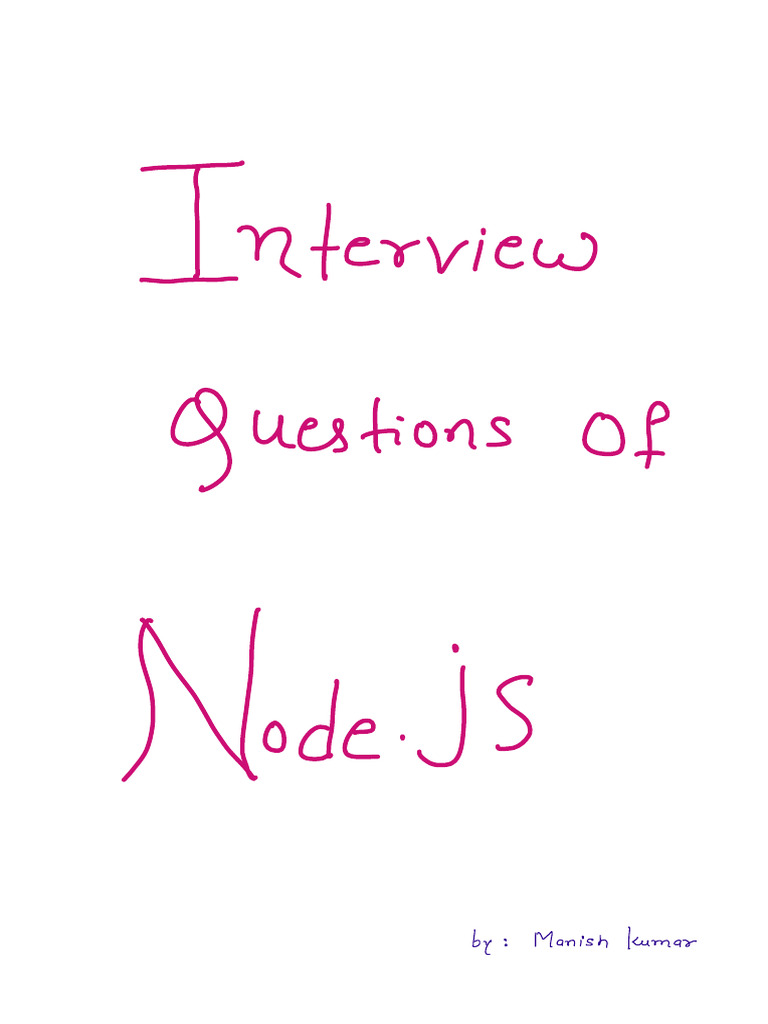 Node.JS interview question | PDF