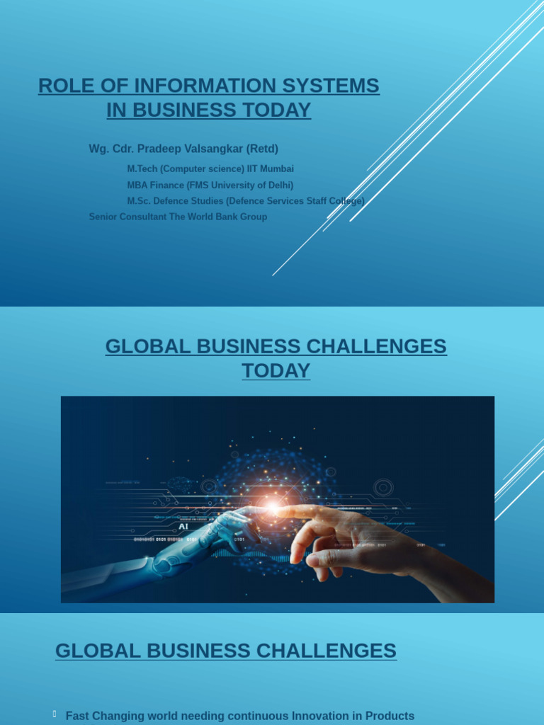 Role of Information Systems in Business Today 1-2-3-v4 | PDF ...