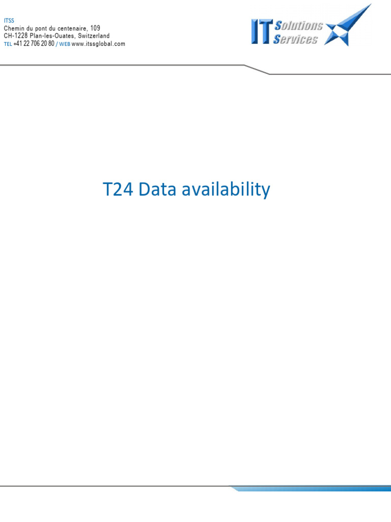 T24 Data Availability with Oracle GoldenGate | PDF | Databases ...