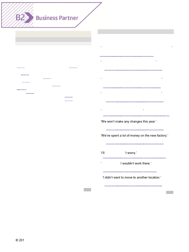 BP B2 Tests Unit8 | PDF | Business