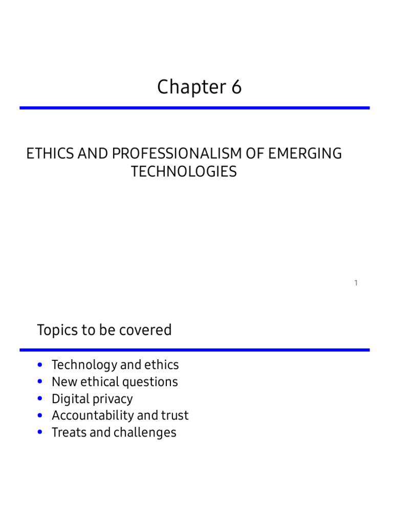 Ethics in Emerging Technologies | PDF | Computer Security | Security