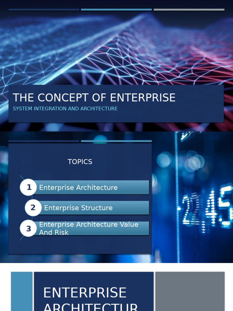Concept of Enterprise Architecture New | PDF | Enterprise Architecture ...