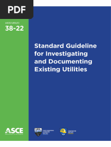 ASCE 38-22 Standard Guidelines For Investigating and Documenting Existing Utilities