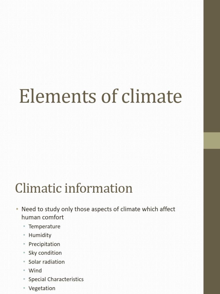 02 Elements of climate | PDF | Humidity | Rain