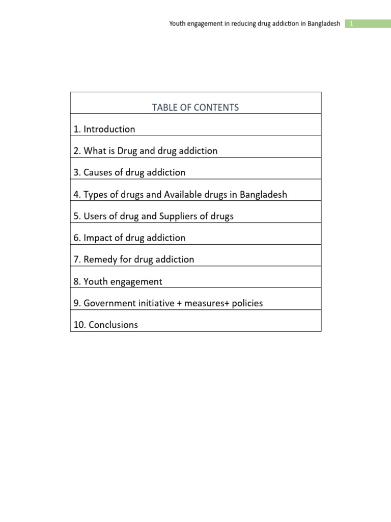 Youth Engagement Against Drug Addiction | PDF | Substance Abuse ...