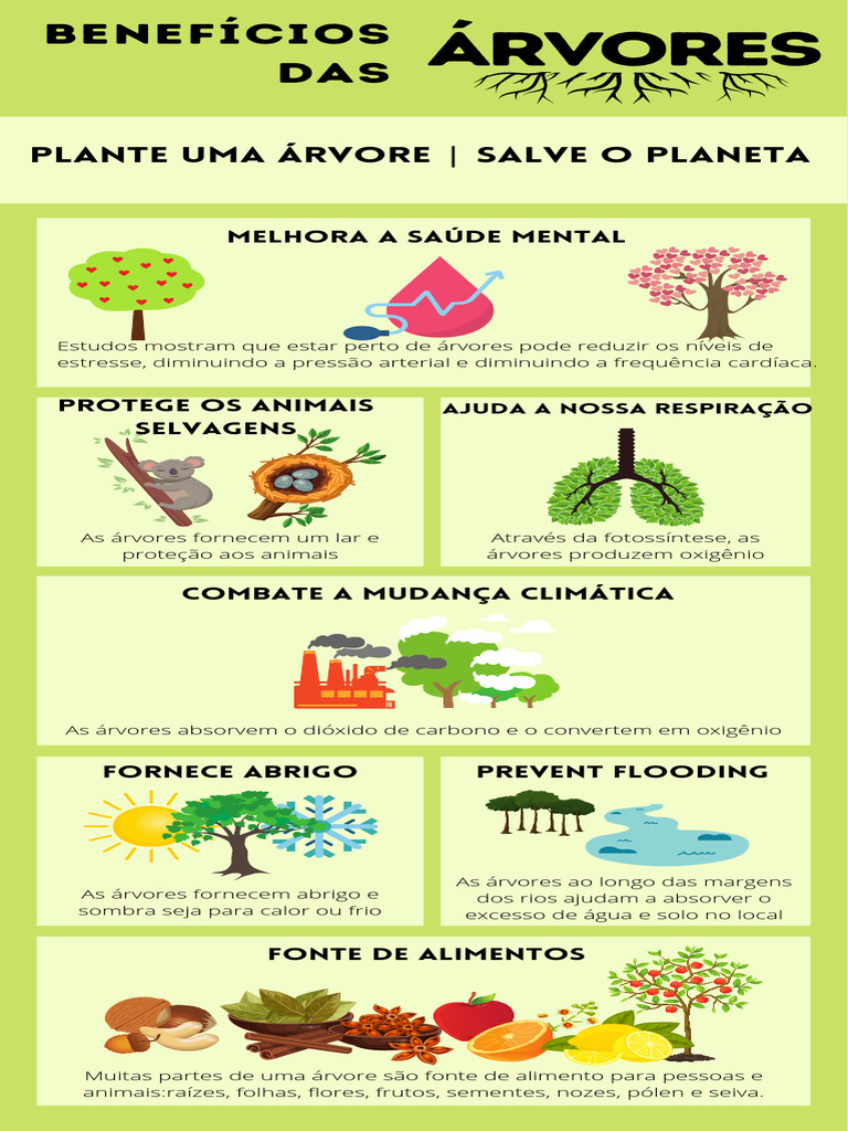 Benefícios das Árvores para o Planeta | PDF | Casa e Jardim