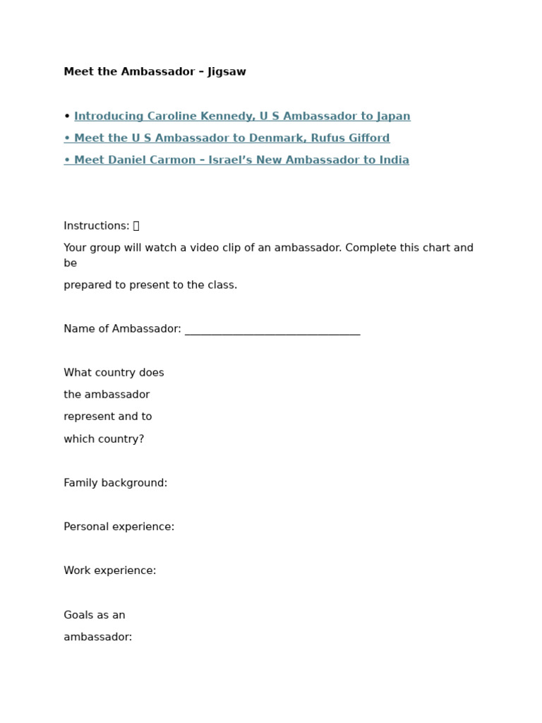 Meet the Ambassador (2) | PDF