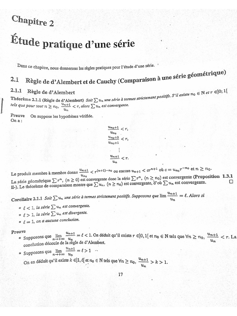 Suites Et Séries Chp2 | PDF