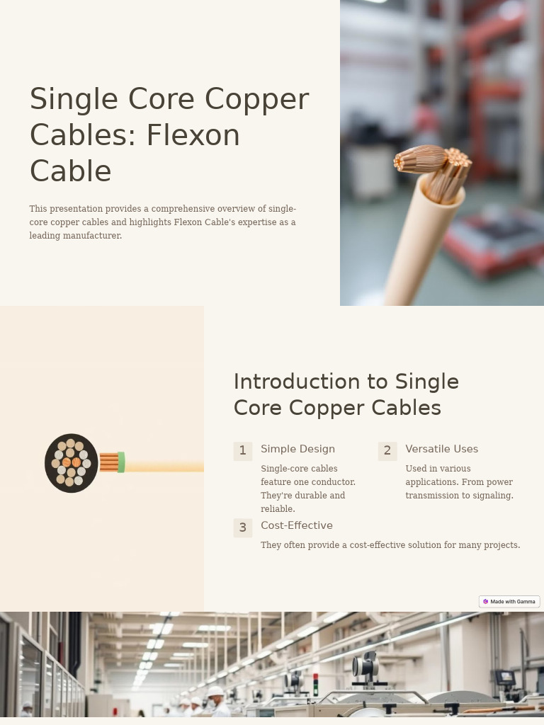Single Core Copper Cables Flexon Cable | PDF | Electrical Conductor ...