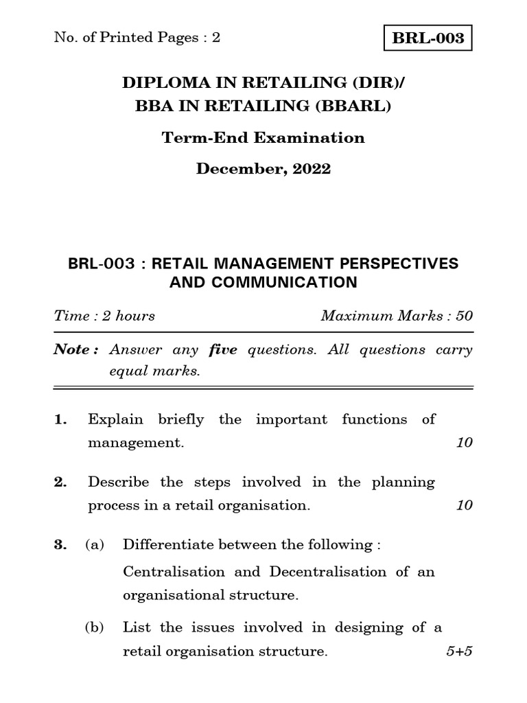 BRL-3 - Dec 2022 | PDF | Business