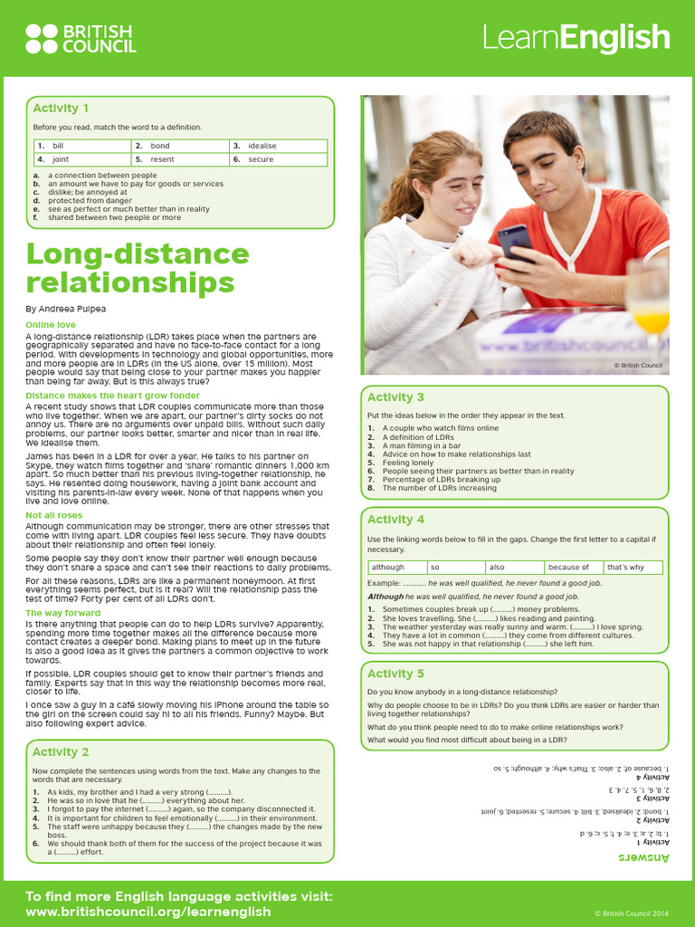 15 Long Distance Relationships | PDF | Career & Growth