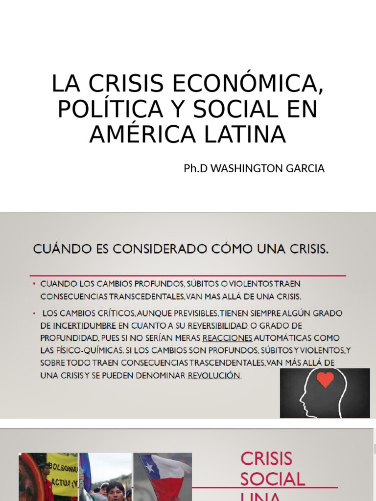 La Crisis Económica, Social y Política | PDF | Ciencias sociales