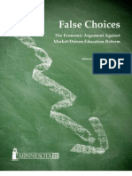 False Choices: The Economic Argument Against Market-Driven Education Reform