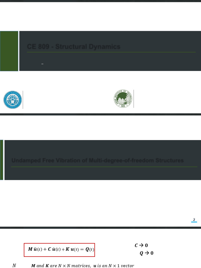 Modal Analysis of Multi-Degree Structures | PDF | Eigenvalues And ...