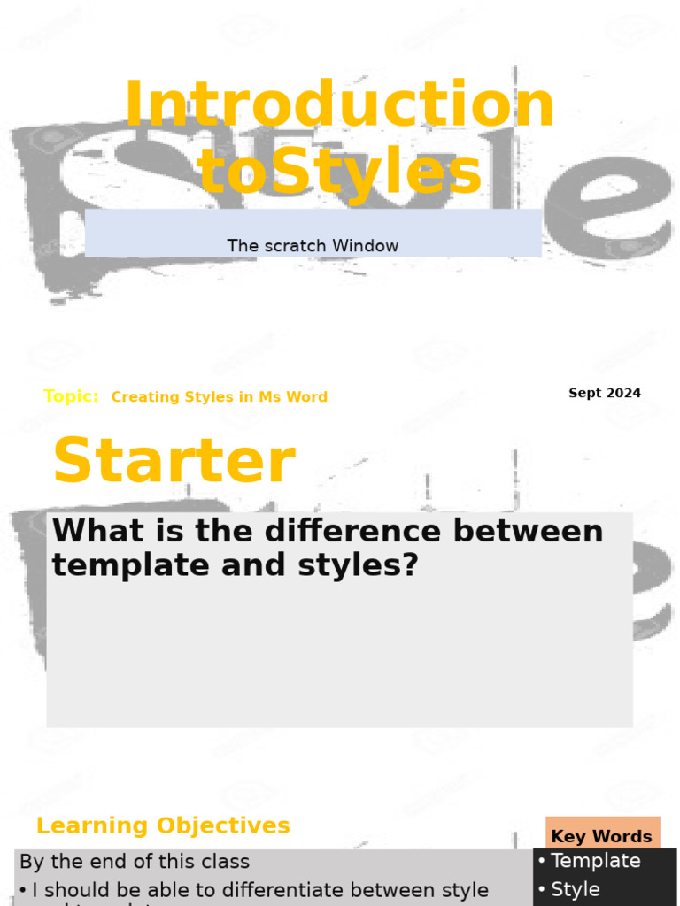 Create Styles in MS Word Guide | PDF