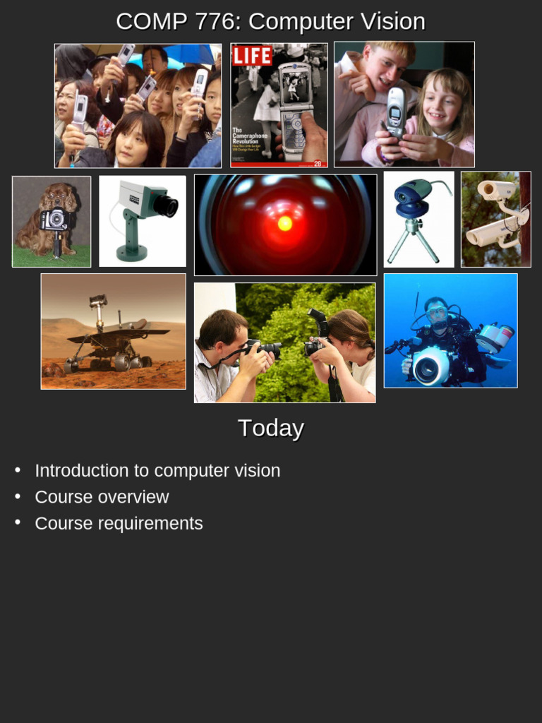 Lec01 Intro | PDF | Computer Vision | 3 D Computer Graphics