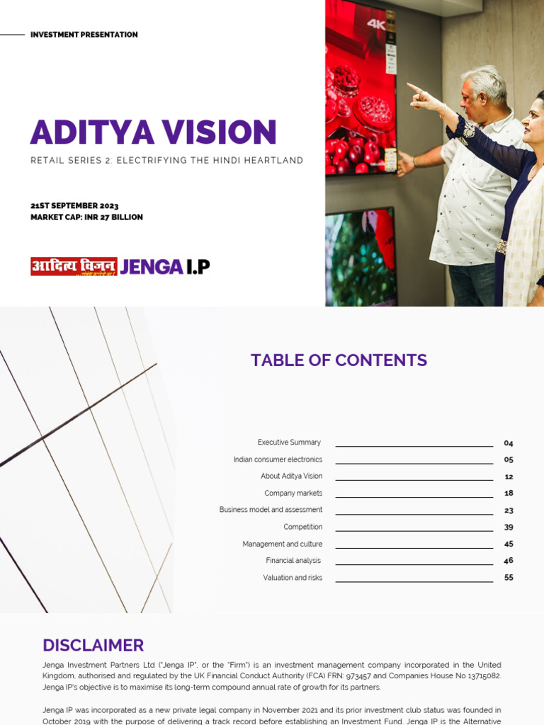 Aditya Vision: 1.5 Ton AC Pricing Insights | PDF | Retail | Investing