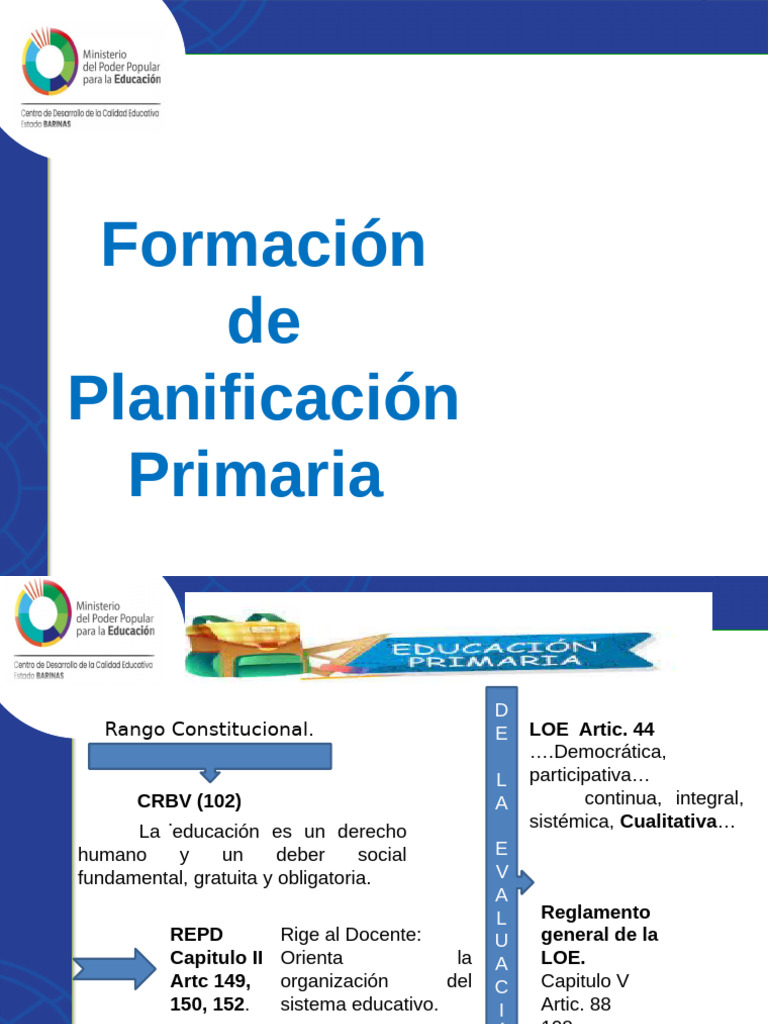 Planificación Educativa Primaria 2025 | PDF | Plan de estudios | Evaluación