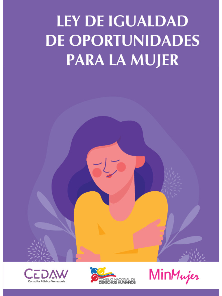 Ley de Igualdad de Oportunidades para la Mujer | PDF | Estudios de ...