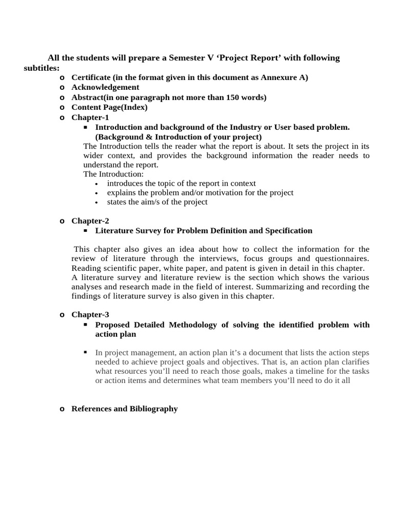 Semester V Project Report Guidelines | PDF | Times New Roman | Abstract ...