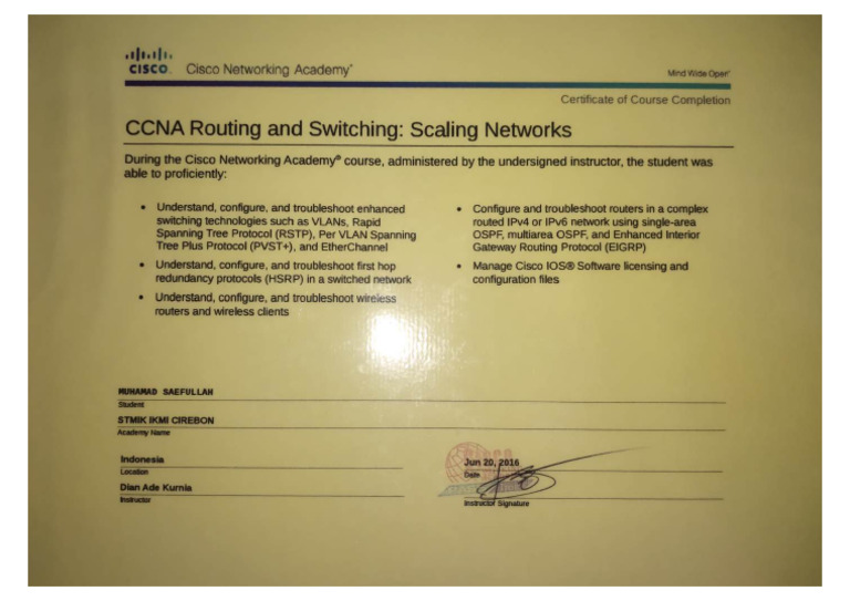 Sertifikat CCNA Routing-Dikompresi | PDF